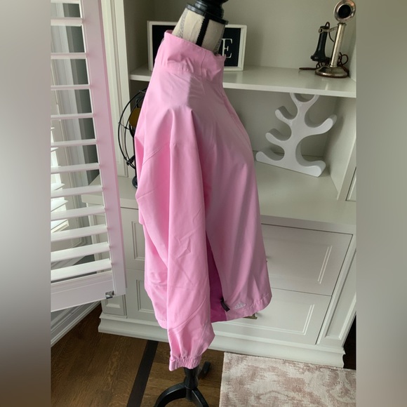 ADIDAS BARBIE Pink Climaproof Waterproof Light Jacket Women’s Size Large - Picture 5 of 11